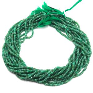 ลูกปัดมรกตธรรมชาติทรงกลมเจียระไนขนาด 3.5-4.5 มม. คุณภาพสูง สีเขียวสดใส สำหรับทำเครื่องประดับ ความยาว 16 นิ้ว ขายดี - Product Image 3