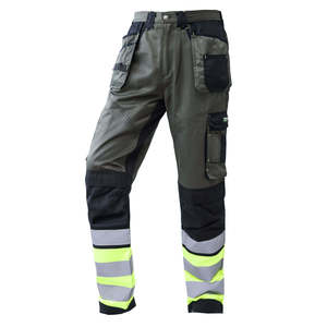 OEM Custom <b>Waterproof</b> Nylon Utility <b>Work</b> Trousers Men's Reflective Cargo Workwear Pants Industrial Uniform Wear - Product Image 4