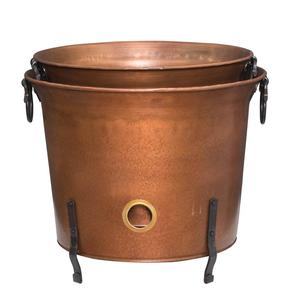 ENSEMBLE de 2 pots en métal au design créatif jardinière à usage multiple décor intérieur et extérieur Design Pots en métal standard au prix le plus bas - Product Image 1