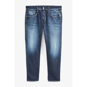 Jean slim bleu pour homme, coupe ajustée, tissu denim confortable, pantalon en coton respirant pour homme, idéal pour l'été - Product Image 6
