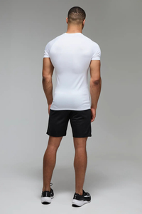 T-shirt de compression athlétique décontracté pour homme, manches courtes, coupe ample, respirant, séchage rapide, extensible, vêtements de sport pour la gym - Product Image 6