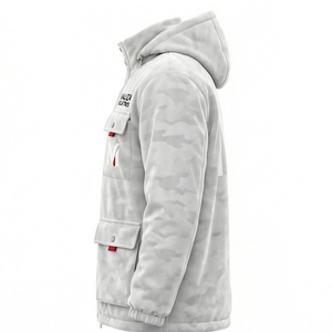 Mens Urban Camouflage Hooded Jacket Multi Pocket Streetwear Outdoor Fashion Premium Breathable Summer <b>Canvas</b> MALUZA INDUSTRIES - Product Image 5