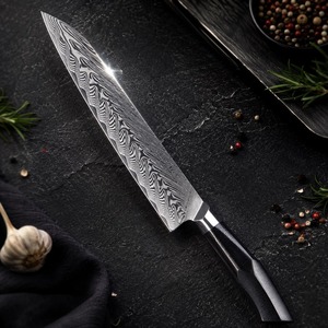 Juego de Cuchillos de Chef UMAR FAROOQ de 67 Capas de Acero de Damasco, Hecho a Mano, Cinco Piezas, Hojas Afiladas de Borde Recto, Ambidiestro, Acero de Damasco Duradero - Product Image 3