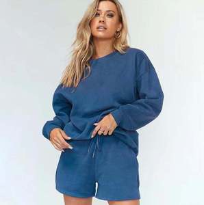Conjuntos al por mayor OEM: Conjuntos de top y shorts acanalados para mujer, conjuntos cortos a juego, de pierna ancha, ideales para compradores de streetwear en EE. UU. - Product Image 5