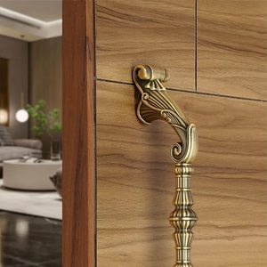 Poignée de meuble en laiton traditionnelle, barre de tirage, quincaillerie pour la maison et le bureau, design durable - Product Image 4