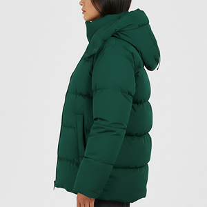 Chaqueta Acolchada de Camuflaje Teñido para Mujer, Talla Grande, Ropa de Invierno, Resistente al Viento y al Agua, con Relleno de Algodón, Precio al por Mayor - Product Image 3