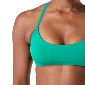 Sujetador deportivo halter sin costuras para mujer, estilo minimalista, para yoga, gimnasio, entrenamiento, soporte elástico, ajuste limpio, ropa deportiva activa - Product Image 6