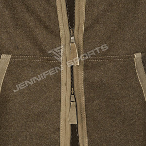 Veste de chasse respirante en laine 100% sur mesure, design tricoté, style décontracté pour homme, doublure en polyester, dernière tendance - Product Image 3
