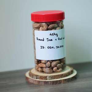 Round Jar With Red Lid Buttery Salty Flavor Custom Grade Vietnam OEM Organic Cashew <b>Nuts</b> Premium Roasted Wholesale - Product Image 5