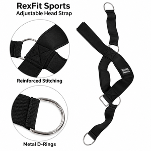 Arnés de entrenamiento para cuello para levantamiento de pesas y entrenamientos de fuerza, fabricante mayorista OEM ODM con logotipo personalizado para compradores globales - Product Image 2