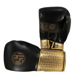 ถุงมือชกมวยคุณภาพสูงสีดำ QST ระบายอากาศได้ดี น้ำหนักเบา ปิดด้วยแถบตีนตุ๊กแก บรรจุภัณฑ์แบบ ODM ตามสั่ง - Product Image 5