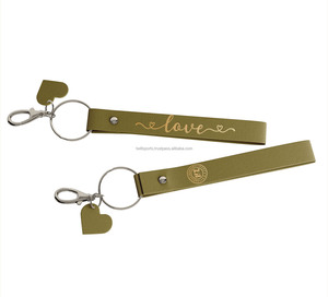 OEM Custom Luxury Metal Logo Keychain Blank <b>Leather</b> <b>Key</b> Ring with PU Wholesale Gifts for Professionals - Product Image 2