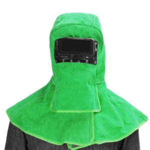 Vêtements de sécurité industriels robustes, résistants au feu, en cuir de vachette, couvre-tête de protection pour la soudure, protection contre les étincelles et la chaleur - Product Image 3