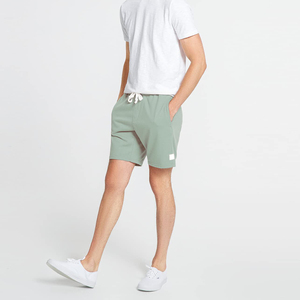 Pantalones Cortos Deportivos Casuales de Color Verde Salvia para Hombre, Proveedor de Ropa Deportiva Personalizada - Product Image 3