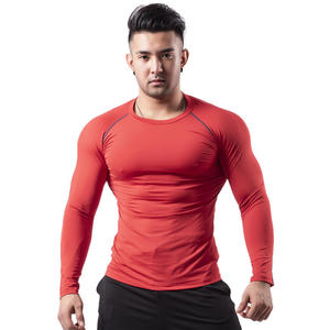 Camisetas de manga larga para gimnasio, de secado rápido, para entrenamiento deportivo de verano, camiseta de compresión. - Product Image 5