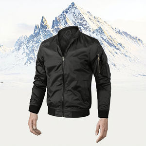 Chaqueta Bomber con Cuello Redondo, Chaqueta Bomber para Primavera y Otoño, Precio de Fábrica al por Mayor, Impermeable, Transpirable y Resistente al Viento - Product Image 3