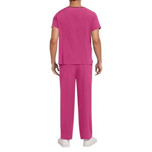 Elegante con cuello en V Enfermera Scrubs Uniforme Set Hospital Jogger con tela de lona Médico Scrub Tamaño - Product Image 3