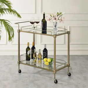 Premium Handmade Metal Multi Purpose <b>Storage</b> <b>Cart</b> with Contemporary Industrial Design Durable Steel Construction Spacious - Product Image 1