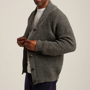 Soft Knit Men <b>Cardigans</b> With Elegant Front <b>Button</b> Design For Modern Casual Fashion Wear Men <b>Cardigans</b> - Product Image 1