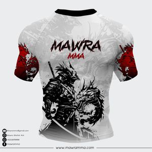 Mawra Rashguard High Quality <b>Custom</b> Sublimated <b>design</b> <b>Compression</b> <b>Shirt</b> For Gym Training Fighting Rashguard For Unisex - Product Image 5