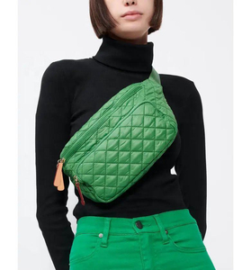 Sac banane unisexe en nylon de qualité supérieure, bleu, avec fermeture éclair, pratique pour un usage quotidien, sacs banane de luxe - Product Image 6