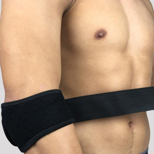 Bandes de compression élastiques unisexes en coton épais de haute qualité pour le soutien des coudes en gym, idéales pour la protection et la force en haltérophilie - Product Image 2