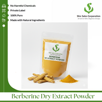 Poudre d'extrait sec de berbérine de source végétale pour la fabrication de produits d'exportation et le traitement industriel