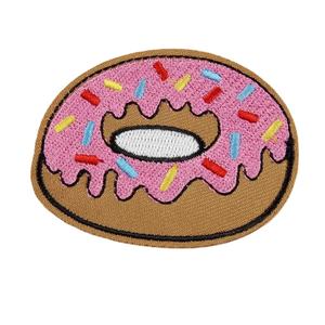 Loverly Donut hamburguesa leche corazón bordado ropa parche para ropa hierro en parche Punk chica mujer motivo aplique accesorio - Product Image 3