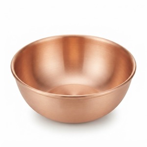 Tazón para Servir de Cobre Puro al por Mayor, Vajilla Metálica Ecológica de Grado Alimenticio, Plato de Lujo para Ensaladas, Frutas y Sopas para Restaurantes y Hoteles - Product Image 4