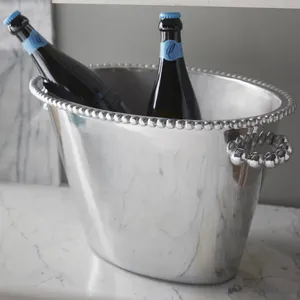 Zahid Exports, seau à glace en métal artisanal moderne et écologique pour centre de table de Noël et décoration d'événements - Product Image 2