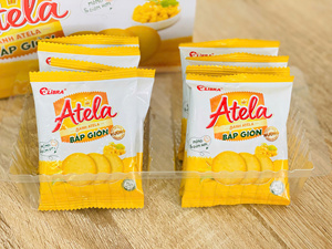 Authentic Libra Atela Corn Crackers 150g Round Crispy Biscuits <b>Box</b> Pack Snack Ready to Provide Free Samples - Product Image 5