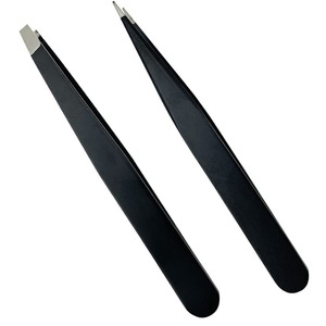 Pinzas para Cejas de Alta Calidad con Agarre Cómodo, Pinzas para Cejas con Diseño Impreso para Principiantes en el Cuidado de la Belleza - Product Image 1