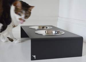 Soporte para tazón de mascotas personalizado, resistente, de hierro, para uso doméstico, decorativo, metálico, antideslizante. - Product Image 3