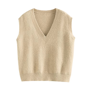 Cárdigan Corto de Punto para Mujer, con Botones al Frente, Suave, Ligero, de Manga Larga, Informal, a la Moda, para Uso Diario, Personalizado OEM ODM - Product Image 1