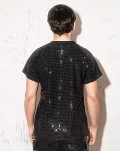 เสื้อยืดผู้ชายดีไซน์ใหม่ ผ้าฝ้ายถัก 100% ประดับเพชรเทียม แฟชั่นสตรีทแวร์ พิมพ์ลายตัวอักษรตามสั่ง เป็นมิตรกับสิ่งแวดล้อม ขายส่ง - Product Image 3
