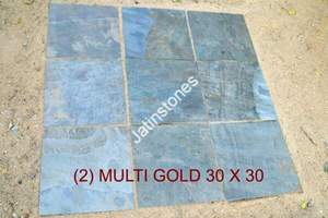 Baldosas de Piedra Natural Dorada Multitono, Superficie Rota, para Revestimiento de Paredes, Pisos, Patios, Jardines y Caminos - Product Image 2