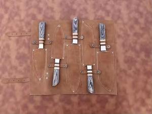 Juego de cuchillos de chef profesionales de Damasco de 9 piezas con mango de color, colección de cuchillos de cocina, venta al por mayor, suministro de fabricante OEM - Product Image 4