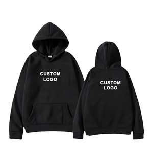 Sweat-shirt à capuche pour homme avec logo personnalisé, en coton French Terry, décontracté, pour l'automne, avec poche avant, imprimé, coupe classique - Product Image 3