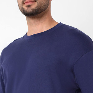 Prix d'usine – Ensemble T-shirt et short pour homme grande taille en polyester/coton respirant et écologique – Tenue décontractée d'extérieur style streetwear – Design 2-en-1 - Product Image 6