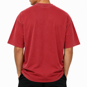 T-shirt graphique unisexe surdimensionné en coton 100% 280 GSM, personnalisé, style streetwear, imprimé DTG, écologique, vente en gros grandes tailles - Product Image 3