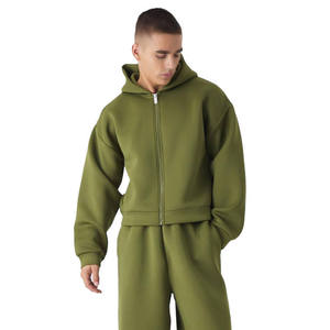 <b>Mens</b> Light Blue Panel Detail Full-Zip <b>Hoodie</b> and Matching Pants Tracksuit OEM ODM Wholesale Apparel - Product Image 3