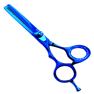 Professional Thinning <b>Scissors</b> Stainless Steel 440C 30 Teeth Blunt Tip Long Handle <b>left</b> <b>Handed</b> Hair Salon Use - Product Image 5