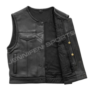 Chaleco Personalizado para Hombre de Talla Grande, Diseño Único, de Cuero, sin Mangas, con Calefacción para Invierno, para Motocicleta, con Bolsillos Delanteros - Product Image 2