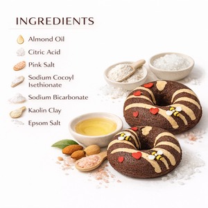 Factory Price <b>Donut</b> Shape Bath Bombs 100% Organic Herbal Ingredients Handmade Fizzy Bath Ball for Gift Sets OEM bath fizzies - Product Image 4