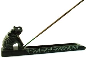 Quemador de palo de incienso tallado de forma Rectangular larga de esteatita Natural de diseño único y antiguo para decoración y propósito de regalo - Product Image 4