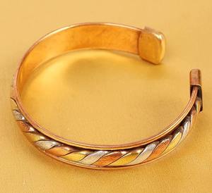 Copper <b>Magnetic</b> Fashion Vintage Star BANGLE Unisex India Handmade Copper Alloy Imitation Pearl - Product Image 1