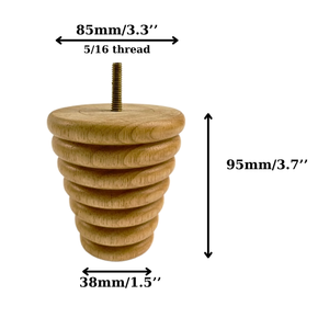 Cone Shape Wooden <b>Sofa</b> Legs Replacement Furniture <b>Feet</b> Natural Wood Cabinet Table Chair Legs Wholesale - Product Image 4