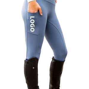 Custom Logo Performance Equestrian Trousers With Non <b>Slip</b> Technology And Superior Comfort Fit Wear Horse Riding Breeches - Product Image 2