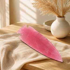 Sculpture en cristal en forme de pointe de flèche en fibre optique rose, faite à la main, pour la décoration intérieure, vente en gros - Product Image 3