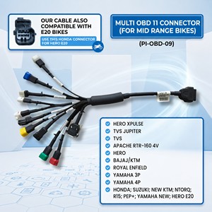 Câble OBD 11 broches pour motos BS6 – Câble d'outil de diagnostic pour moto - Product Image 1